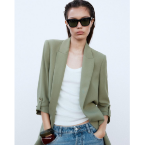 ✨👚 Veste Zara à Manches Retroussées 👚✨