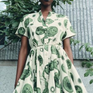 🌿 Robe courte imprimée – 100 % coton, 100 % style ! 🌸