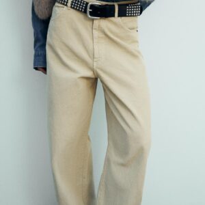 🌿 Pantalon ZARA Oversize en Velours Côtelé – Confort & Style !