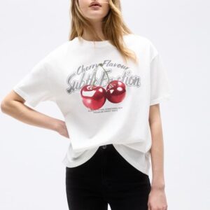 🍒👕 T-shirt Pull&Bear "Cherry Cherry" – Frais, fun & fruité !