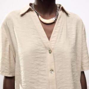 🤍 Chemise à Manches Courtes – Fraîcheur & Style pour l’été ☀️