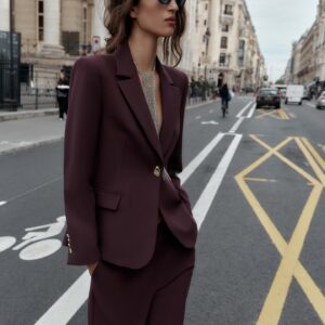 VESTE AJUSTÉE À ÉPAULETTES